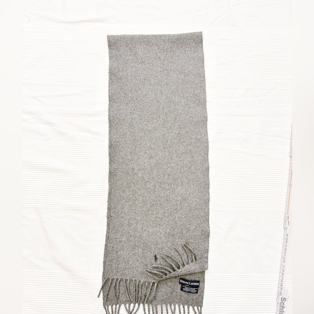 Ralph Lauren Gray Wool Scarf - Picture 2 of 8